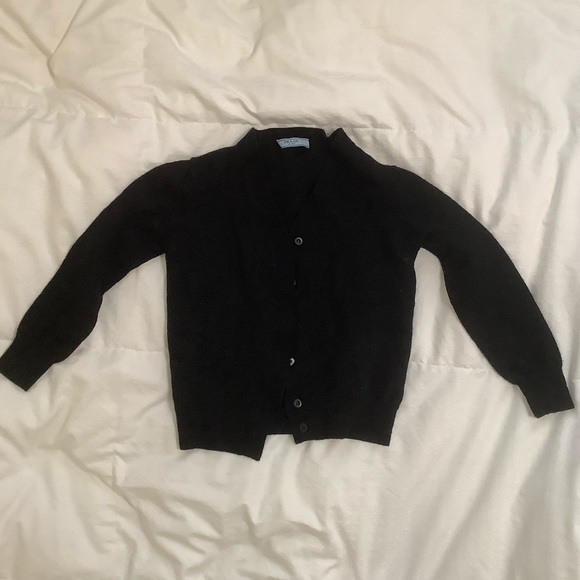 Prada Sweaters - Cropped Wool Prada Sweater